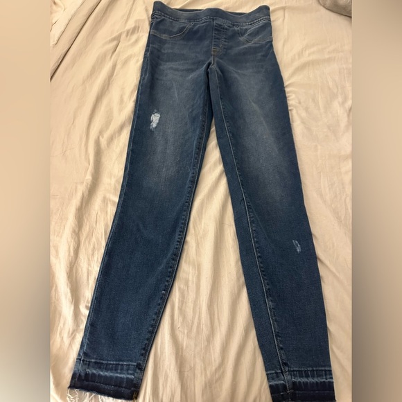Spanx Dark Denim Skinny Women's Blue Jeans Size Small - Picture 2 of 11